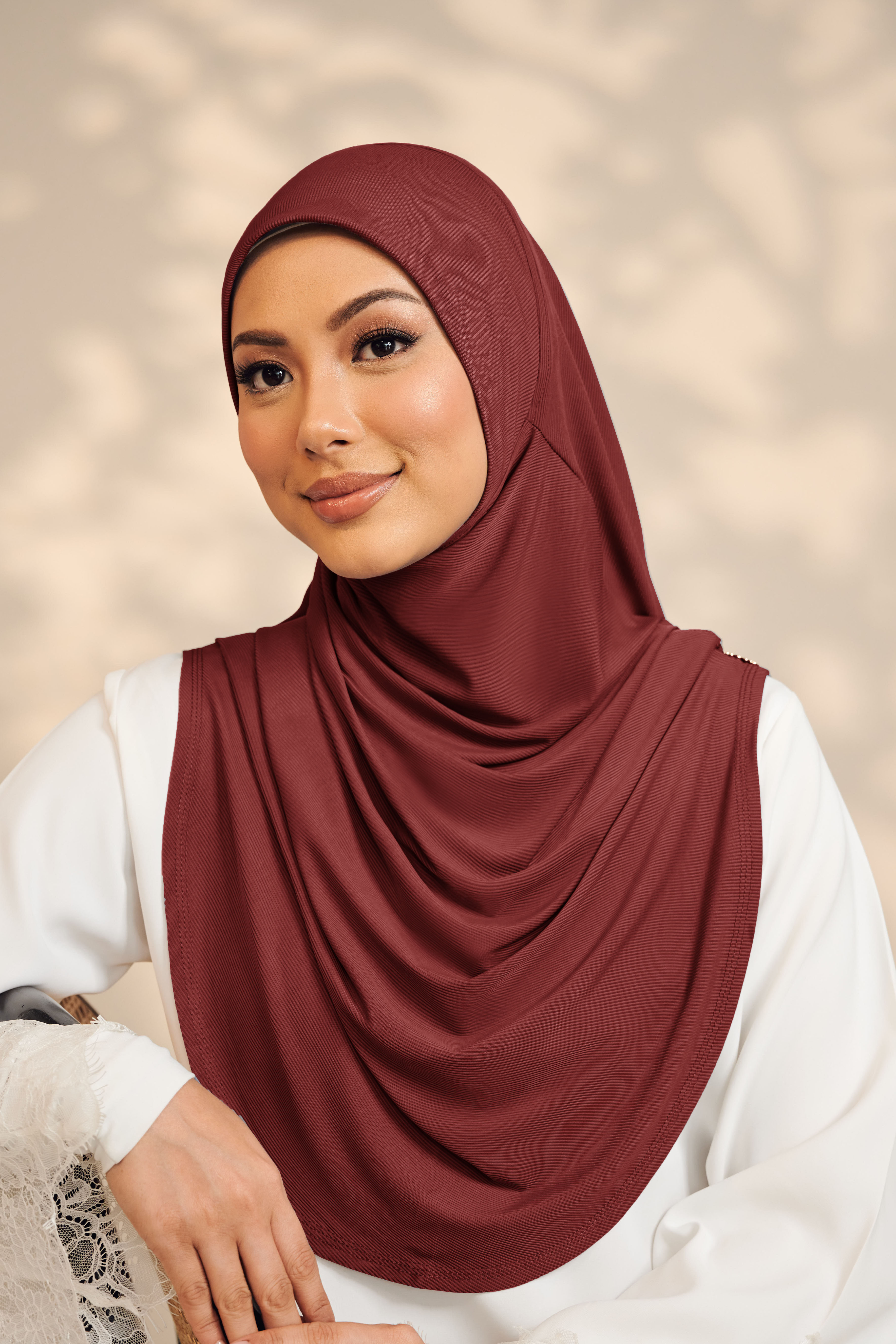 Mega Tudung Sarung in Maroon